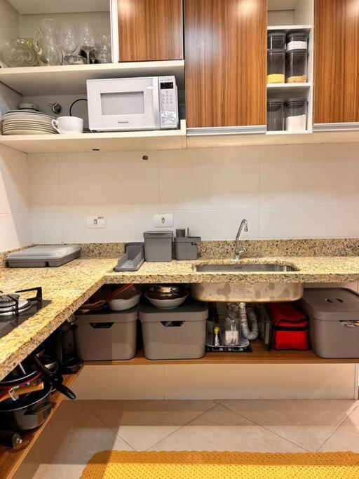 Apto Com Vista Para O Mar Com 2 Vagas - Guarujá Eksteriør bilde